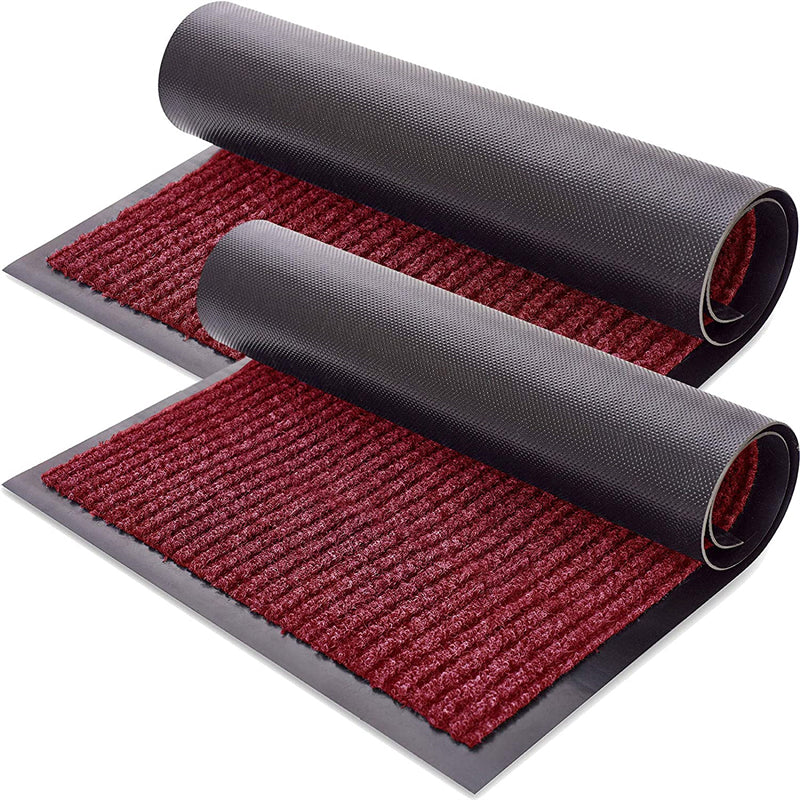 Dust removal and dust Flat-loop woven door mat. –